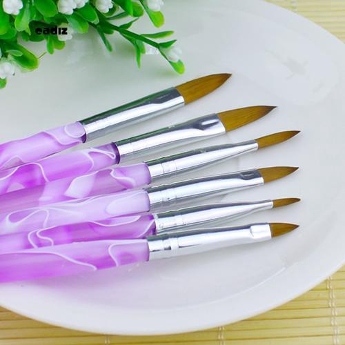 [Hàng mới về] Set 6 cọ vẽ móng nghệ thuật trang trí chuyên nghiệp