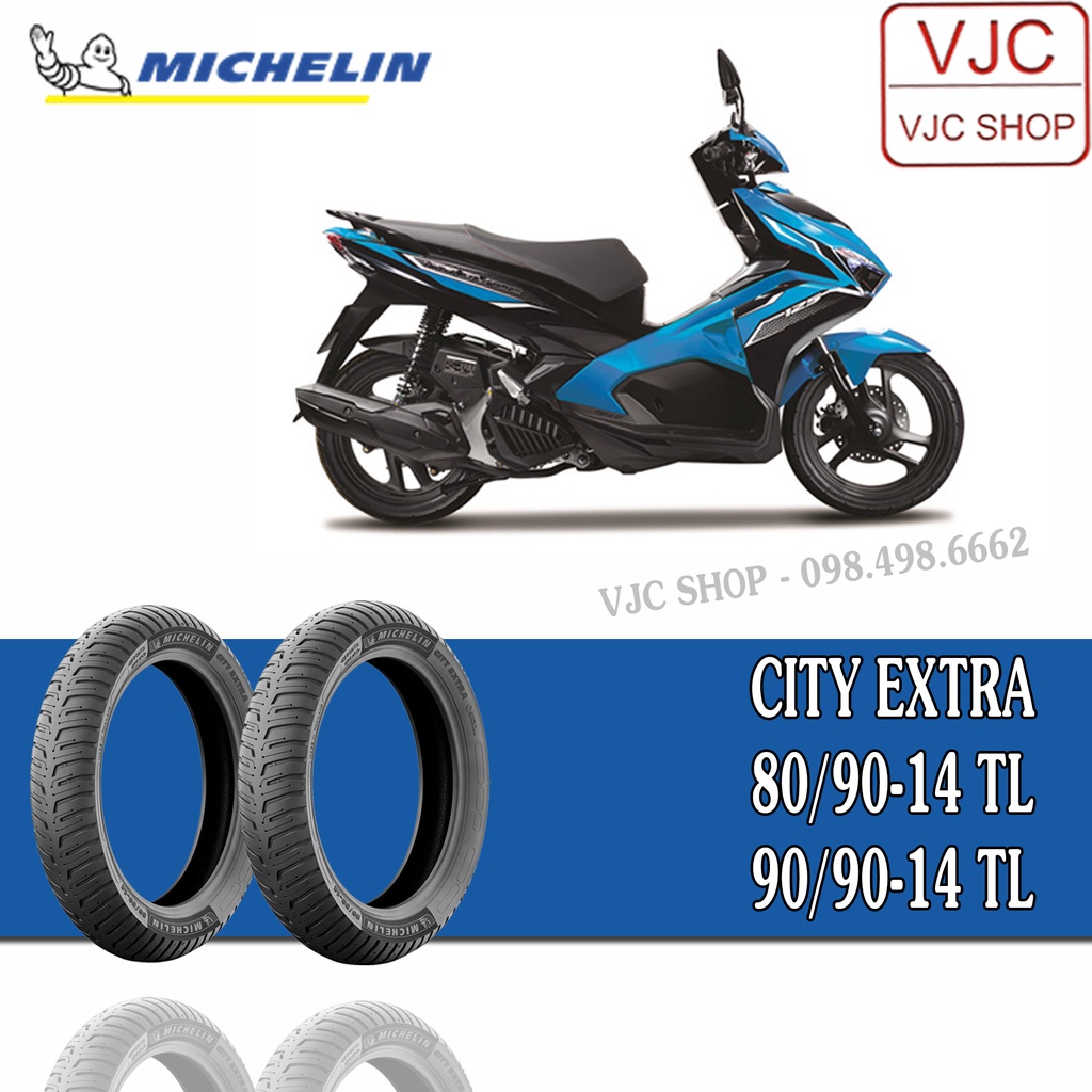 LỐP XE MÁY MICHELIN CITY EXTRA DÙNG CHO HONDA AIR BLADE 110/125 / HONDA VISION (80/90-14 / 90/90-14)