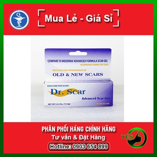 ❤ Dr.Scar Advanced Scar Gel - Hỗ Trợ Làm Mềm & Mờ Sẹo Hiệu Quả (Tuýp 14.2g)