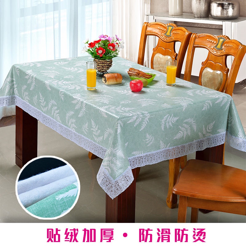 Khăn Trải Bàn Vải Nhung Dày Chống Trượt Thời Trang