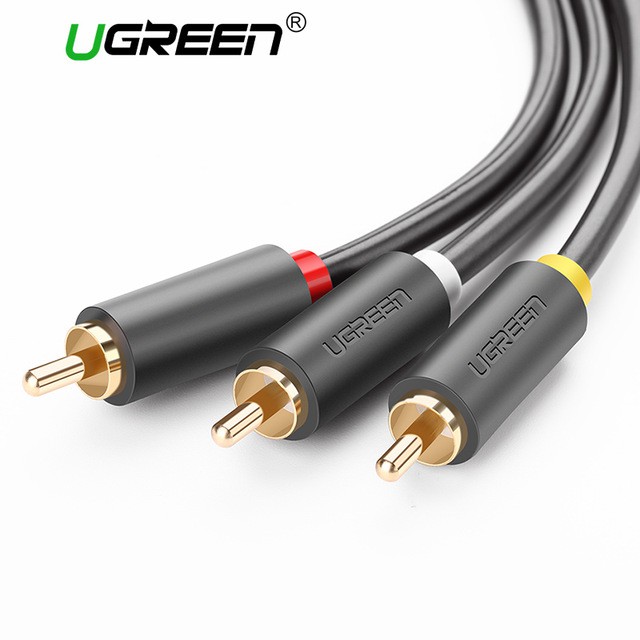 Dây Âm Thanh 3 Đầu Hoa Sen 2m Chính Hãng Ugreen 10525