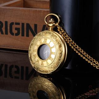 Đồng Hồ Quả Quýt Chạm Khắc Số La Mã