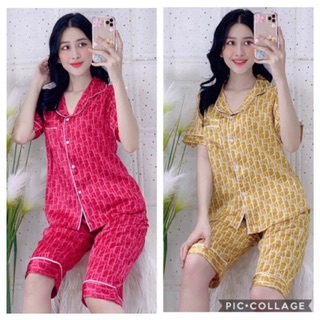 Bộ lửng lụa, bộ lụa dài satin có size từ 40-75kg