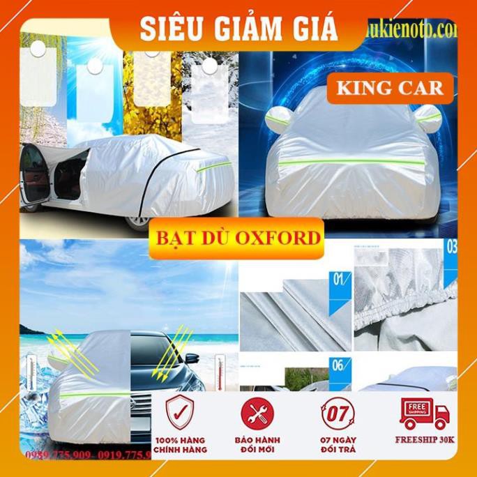 Bạt phủ ô tô vải dù Oxford siêu bền xe ô tô 4 -7 chỗ, áo phủ xe ô tô - có bảo hành - Shop KingCar