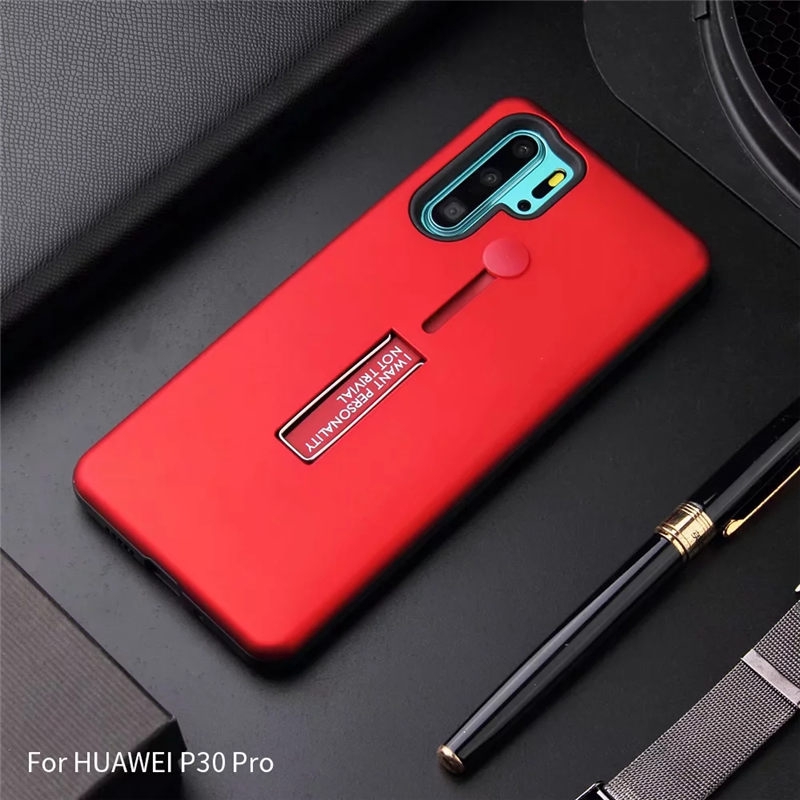 Huawei P30 Pro P30 Lite Huawei P20 Pro P20 Huawei P10 Lite Case Finger Loop Strap Cover Hide Kickstand Armor Shockproof DGX