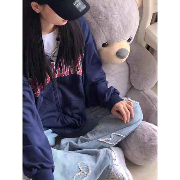 Áo Khoác Hoodie Zip Bnem Dmkb Unisex Khoác form rộng tay bồng kiểu dáng basic đường phố