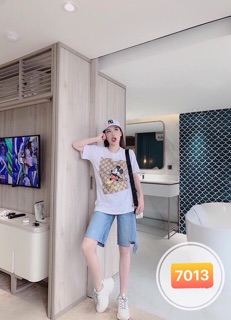 🔻Quần Jeans Ngố Nữ Mickey