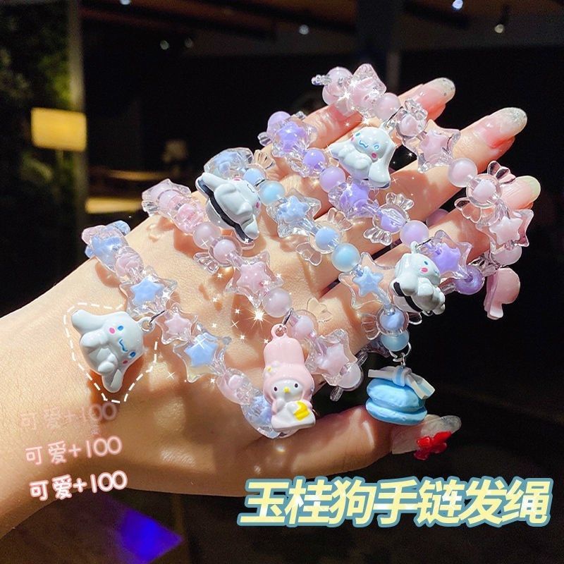 Vòng Tay Đính Hạt Pha Lê Màu Kẹo Dễ Thương Cho Nữ