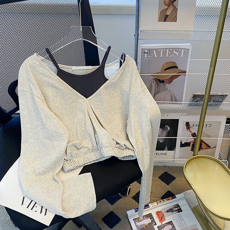 Set Áo Croptop + Quần Lưng Cao Thiết Kế Quyến Rũ