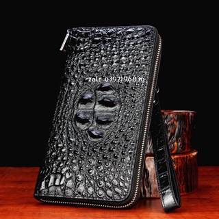 clutch da cá sấu nam dài tay hiện đại thời trang trẻ nam tính