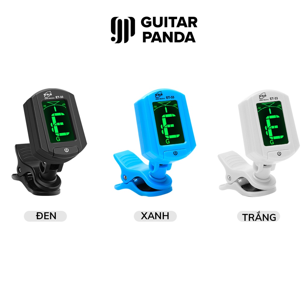 Bộ Chỉnh Dây Đàn Tuner ET-33 ET-31 | Máy Lên Dây Đàn Đa Năng Dùng Cho Guitar, Ukulele, Bass, Violin