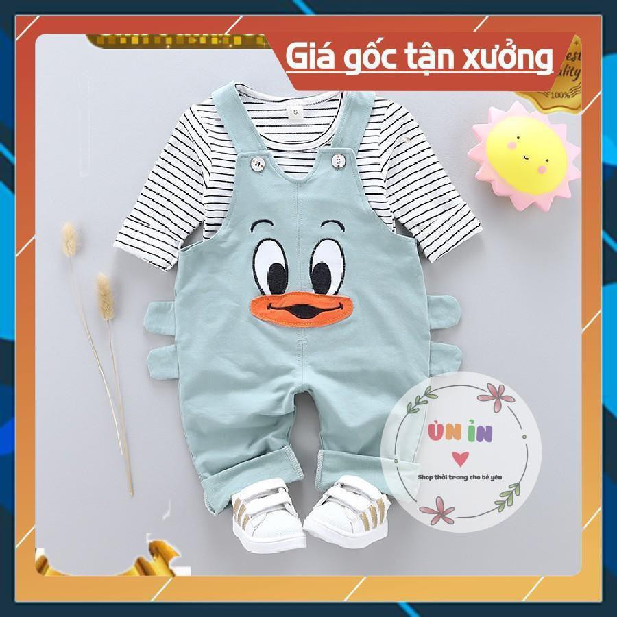 Set Yếm dài tay thu đông cực Cute cho bé 7-18kg