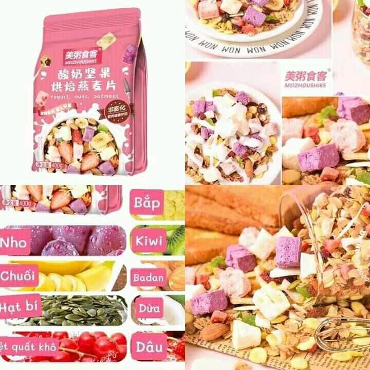 Ngũ Cốc Sữa Chua Hoa Quả Trái Cây Sấy Khô Meizhoushike