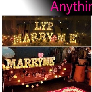 Đèn LED ký tự chữ cái tiếng Anh tuỳ chọn dùng trang trí tiệc đa năng