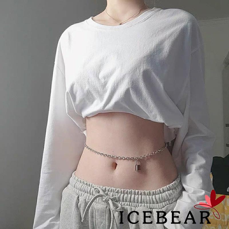 Dây Xích Đeo Thắt Lưng Có Khóa Phong Cách Punk Hiphop Thời Trang Nữ