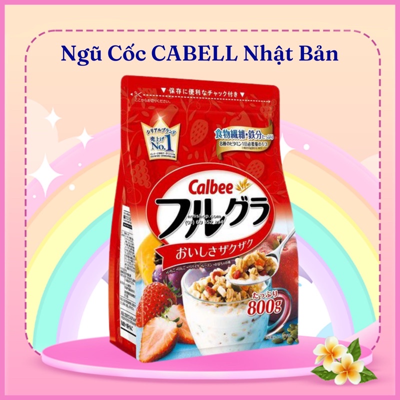 Ngũ Cốc Calbee, Ngũ Cốc Dinh Dưỡng Ăn Sáng Nhật bản 750g - SAKUKO