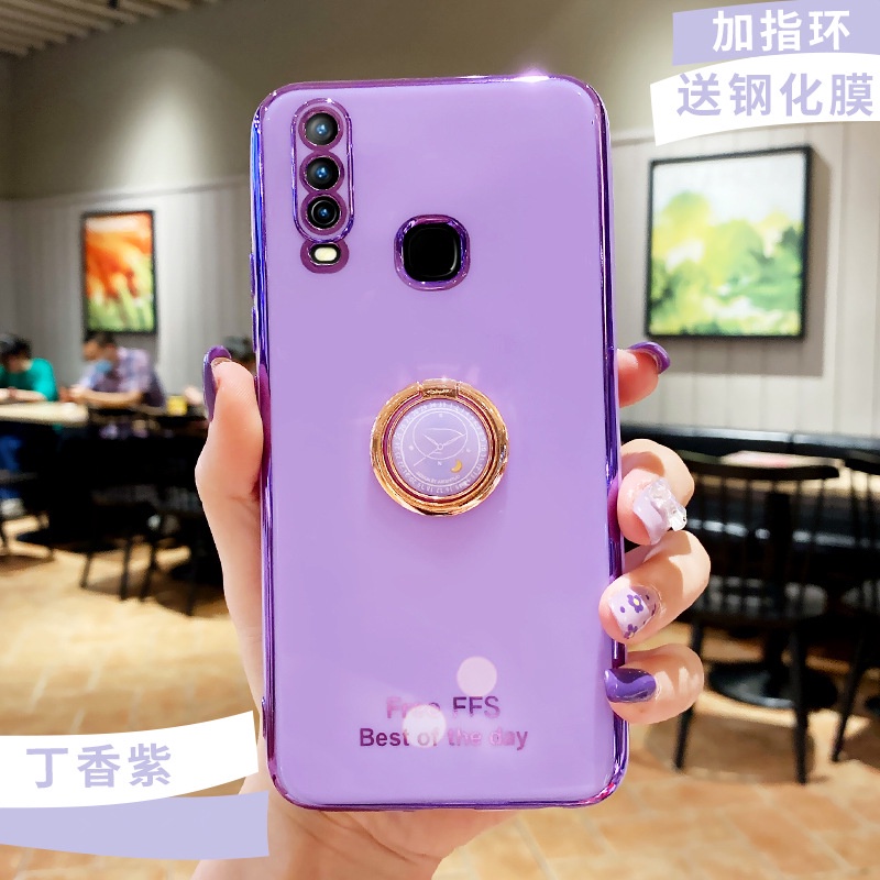 Ốp Điện Thoại silicon Mềm Mạ Màu Đơn Giản Cho VIVO Y17 Y15 Y12 Y12i V20PRO V20 V20SE Y51 Y11 2019 V17