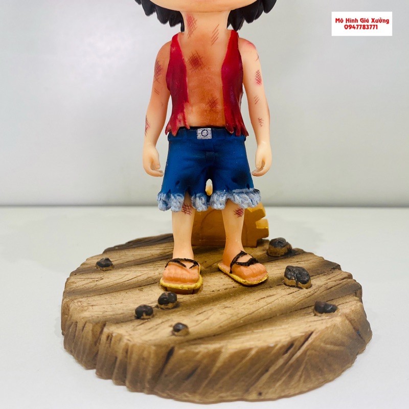 Mô hình Luffy mũ rơm One Piece vừa bị đánh bầm dập Cao 15cm - Tượng Figure Monkey D.Luffy Vua Hải Tặc