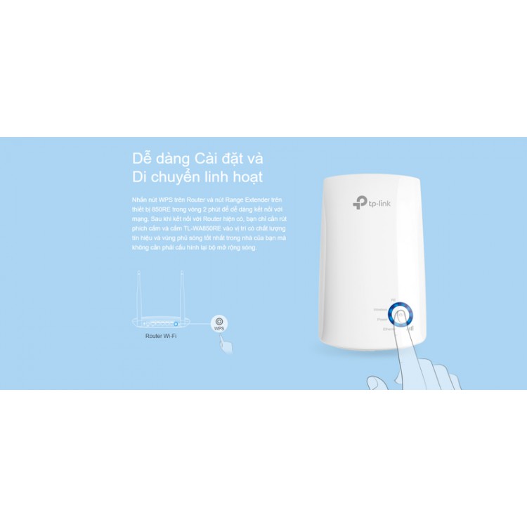 Bộ kích sóng Wifi Tp-Link WA850RE tốc độ 300Mbps