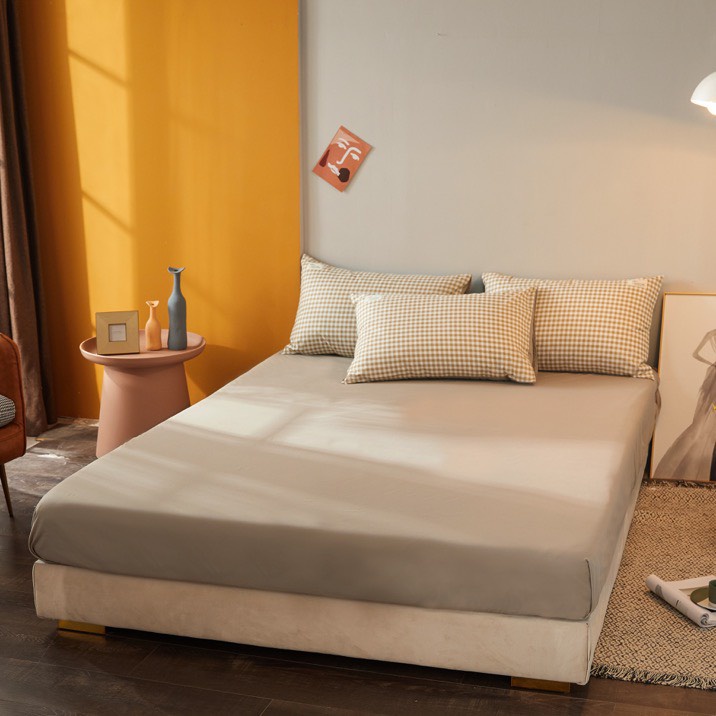 Bộ Ga Gối Cotton Tici Kẻ Mềm Mịn Đủ Size Miễn Phí Bo Chun HIN BEDDING, Vải Cotton Mềm Mịn Thoáng Khí Đủ Kích Thước