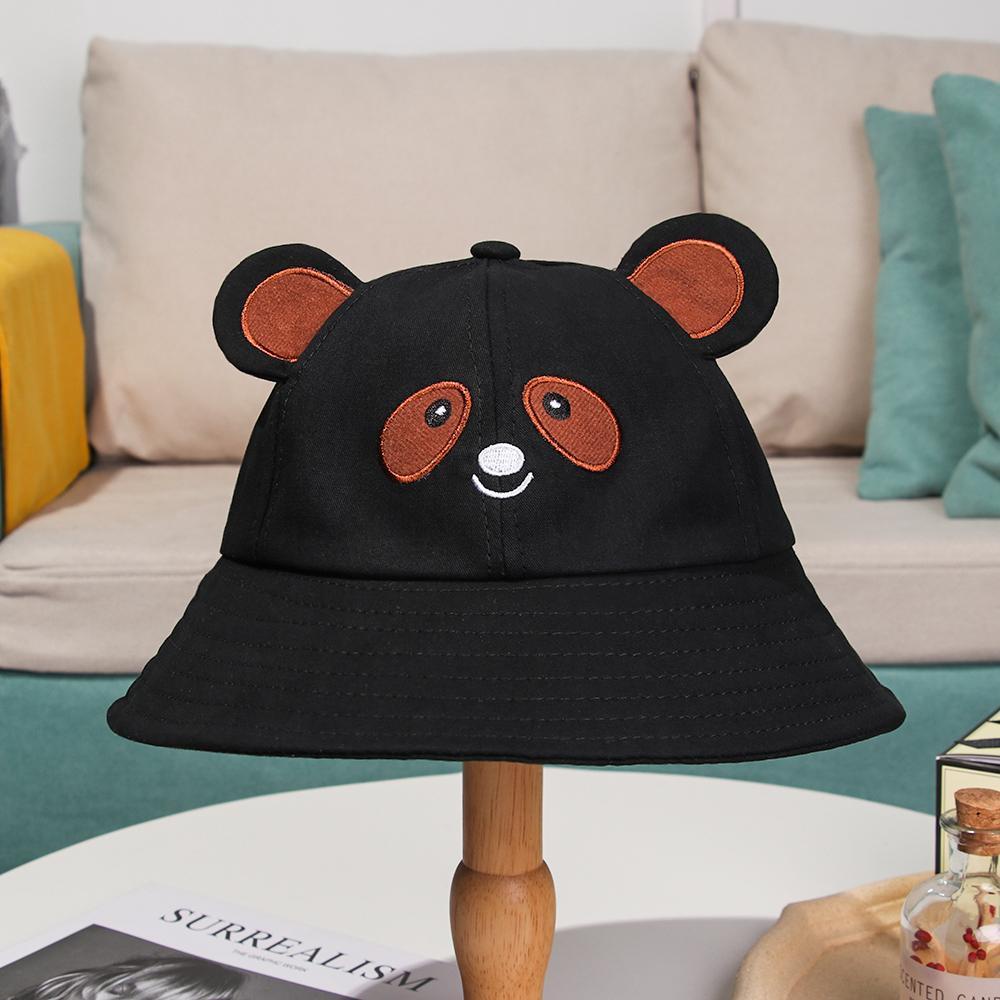 Nón Tai Bèo Bằng Cotton Họa Tiết Gấu Trúc Dễ Thương
