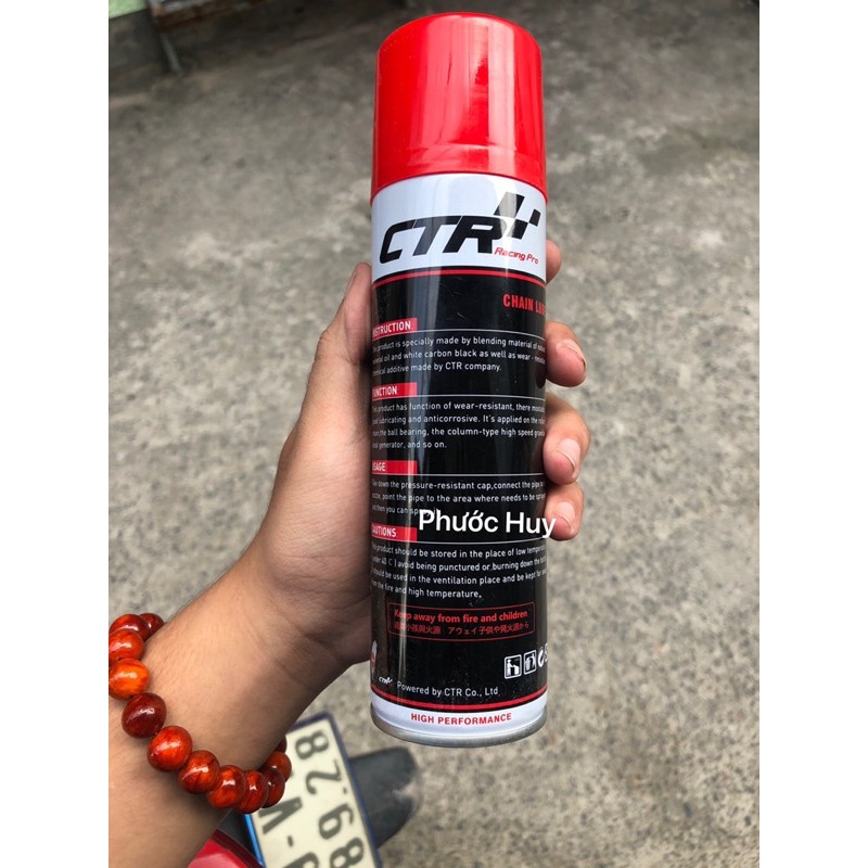 [Rẻ nhất shopee]Dưỡng bôi trơn sên CTR Chain Lube tặng bàn chải