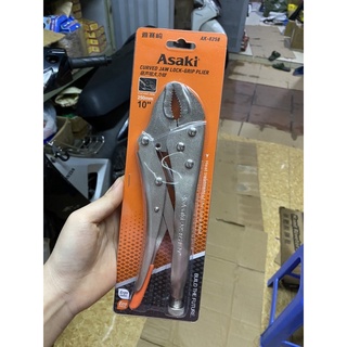 Kìm chết hàm cong Asaki 10 inch