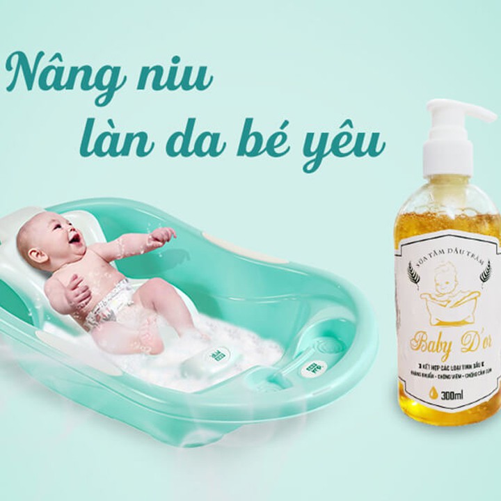 Sữa tắm dầu tràm Baby D'or 300ml giảm rôm sẩy , chống cảm lạnh