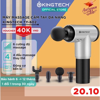 Máy Massage Cầm Tay KINGTECH TY-602 - Súng Mát Xa Toàn Thân 6 Cấp Độ - Súng Massage Chuyên Sâu Vai Lưng, Giảm Đau Cơ