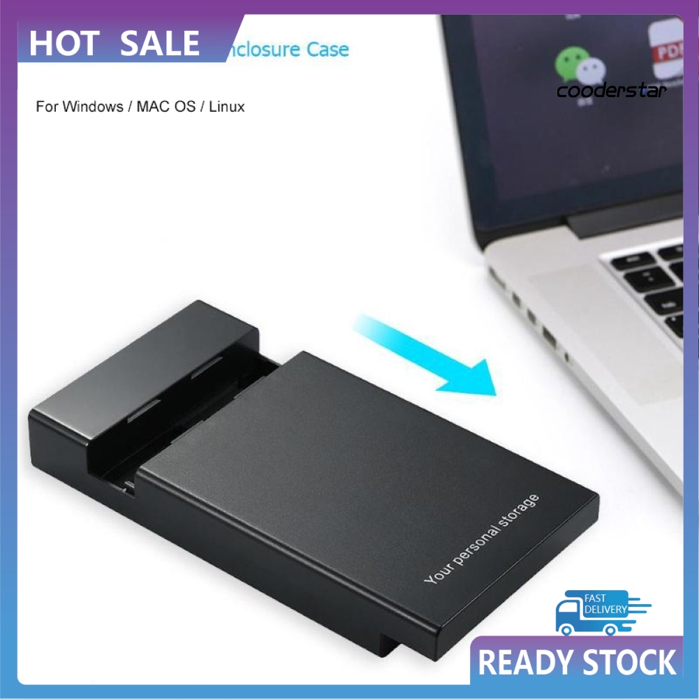 COOD-st 3.5 Inch SATA USB 3.0 5Gbps Mobile Hard Disk with LED Indicator for Computers