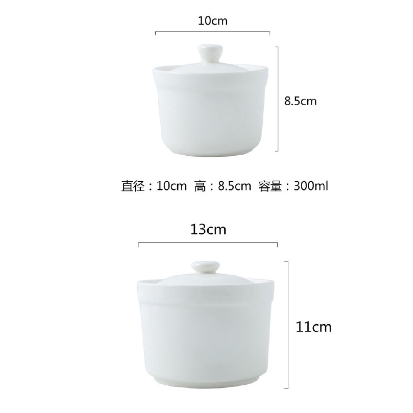[GIÁ SIÊU RẺ] THỐ SỨ CHƯNG YẾN CAO CẤP// Ceramics soup bowl with lid household stew pot stew bird's nest | BigBuy360 - bigbuy360.vn