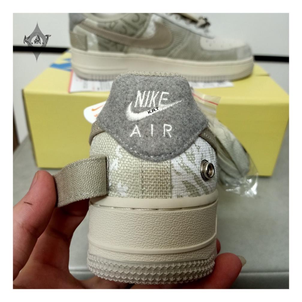 [HÀNG FULL BOX + BILL] Giày Thể Thao/ Sneaker Nam Nữ AF1 Travis Scott Grey White Trắng Xám | BigBuy360 - bigbuy360.vn