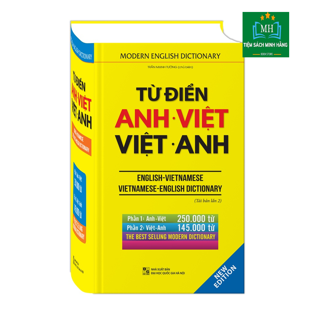 Sách-Từ điển Anh Việt - Việt Anh (bìa cứng) - tái bản 2022 Tặng Kèm Bookmark