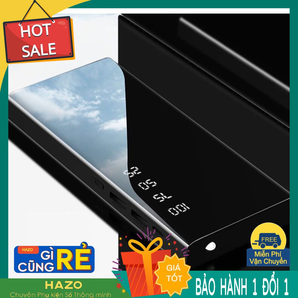 Pin Sạc Dự Phòng Mobile Power 10000 mAh Vỏ Đen Bóng