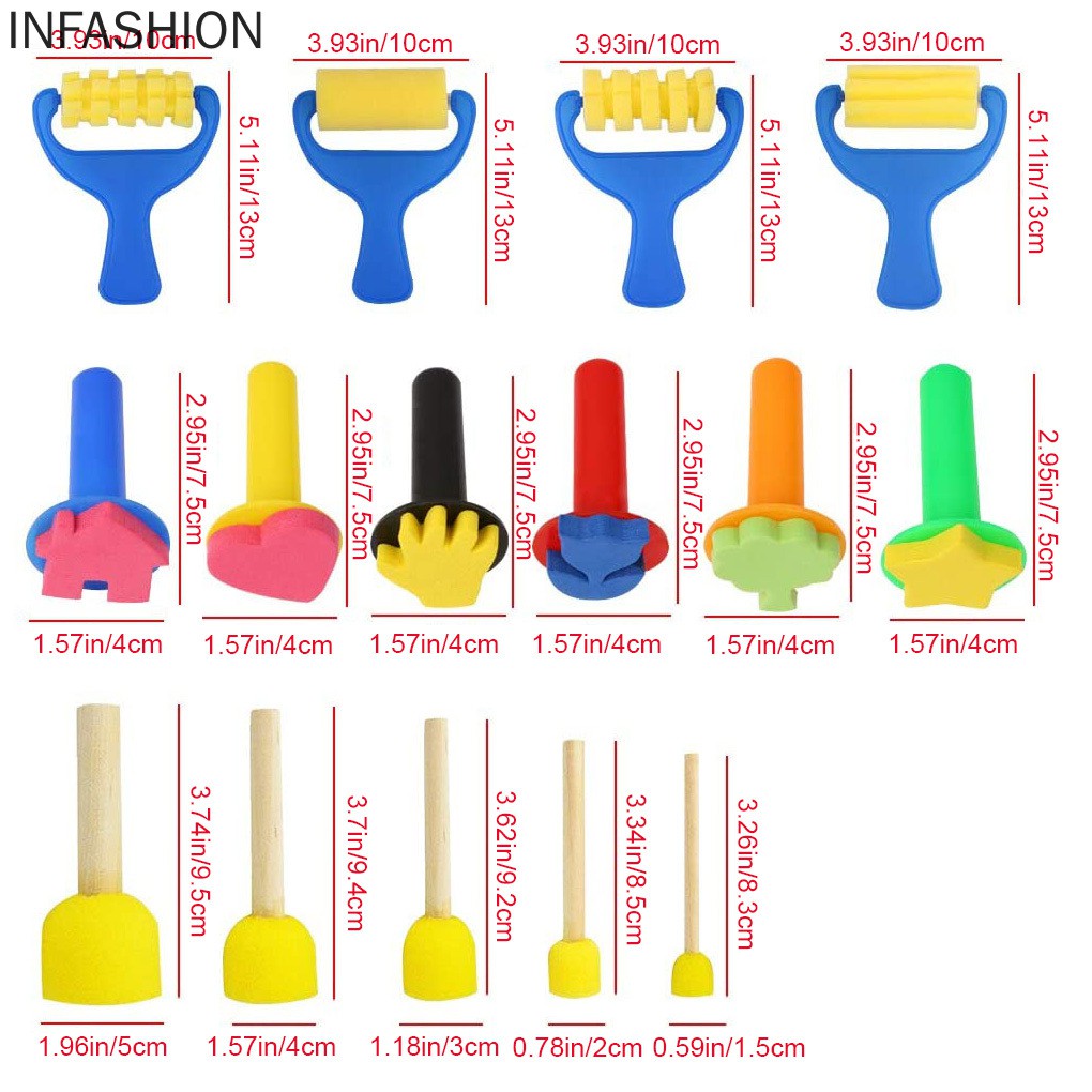 Bộ 44 dụng cụ vẽ tranh mini cho bé