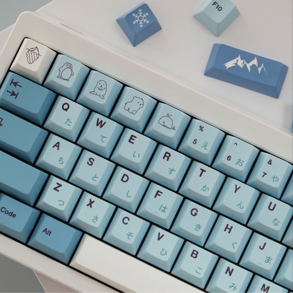 Bộ keycap pbt cherry Iceberg dày 1.4mm | nút bàn phím cơ - Kicap
