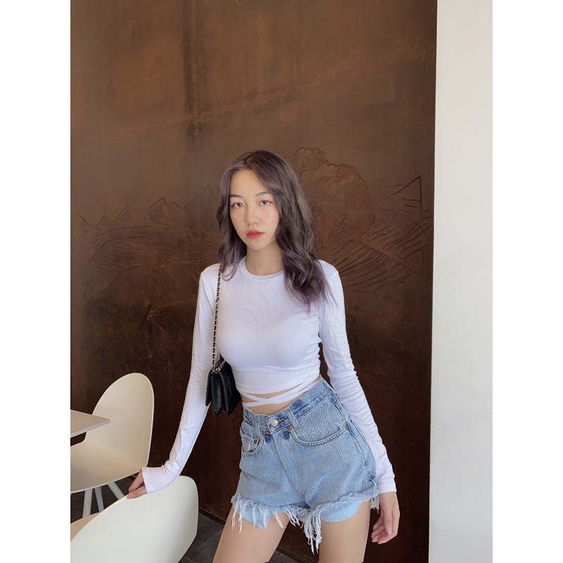 Yan Croptop▪Áo basic thắt dây eo 𝐁𝐞𝐬𝐭 𝐒𝐞𝐥𝐥𝐞𝐫