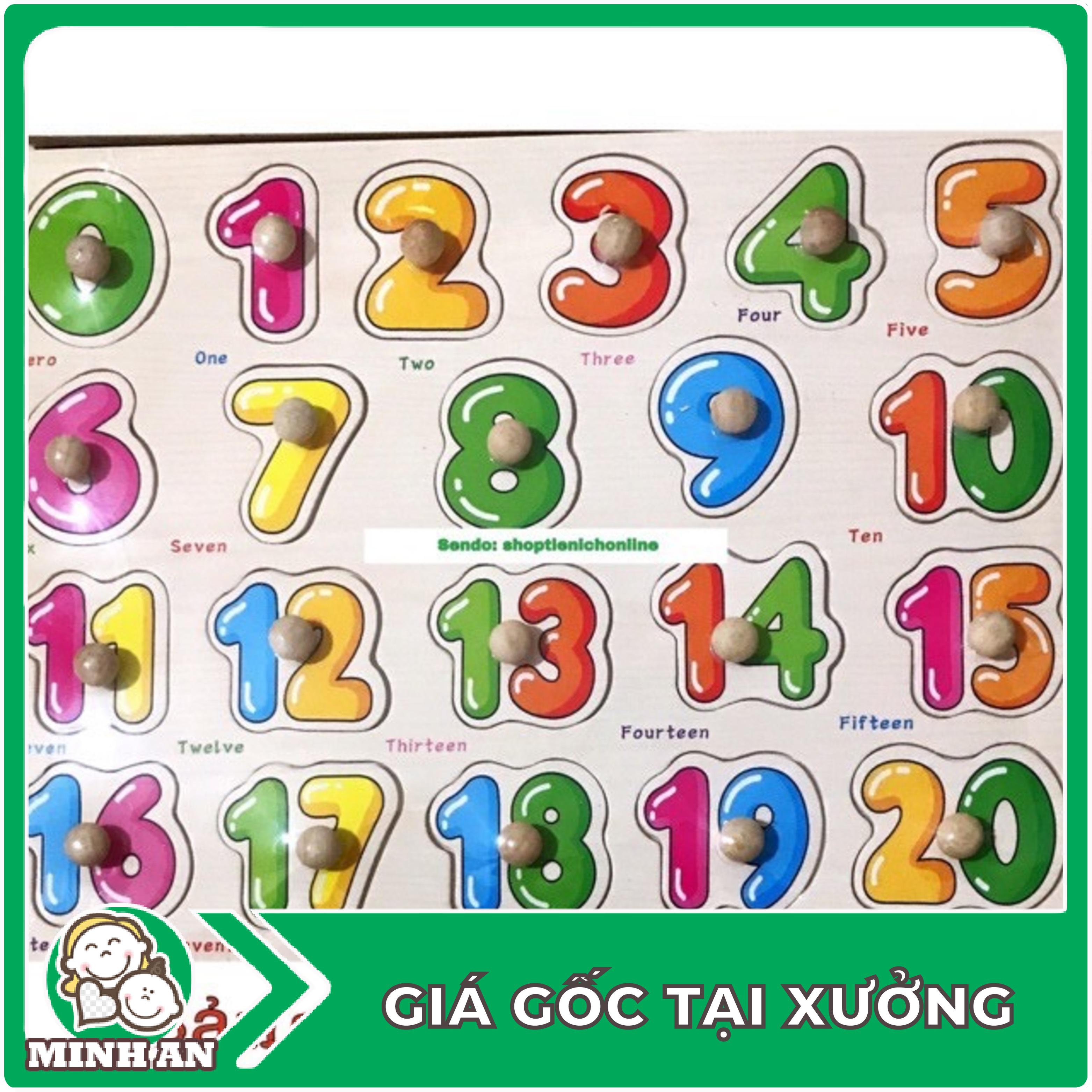 ❀ ❀ Bảng Gỗ Ghép Hình Có Núm: chữ cái, chữ số, mẫu đa dạng -  Phát Triển Tư Duy Cho Trẻ ❀ ❀