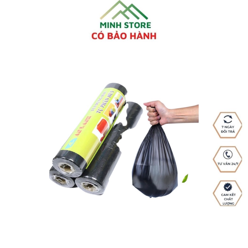 Túi Đựng Rác Tự Phân Hủy Cỡ Lớn 65 x 35cm Bảo Vệ Môi Trường