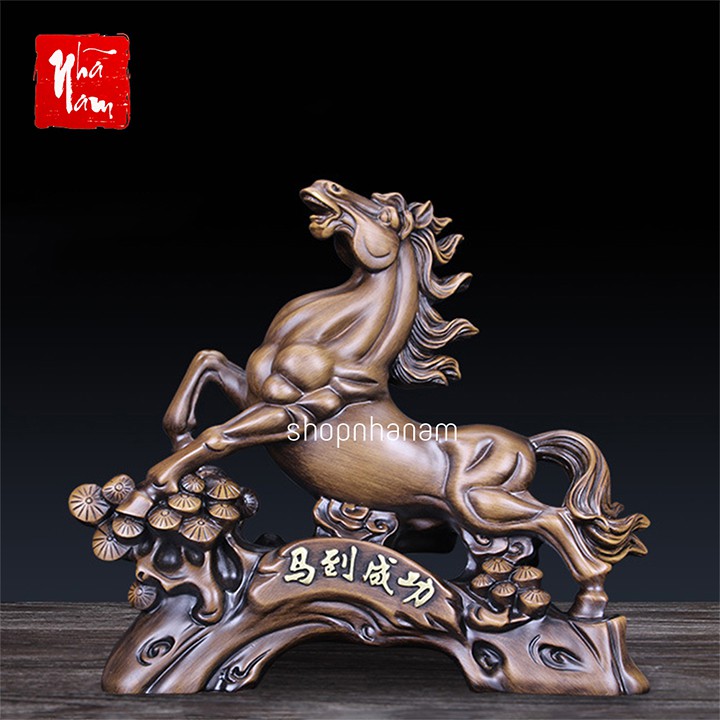Tượng mã đáo thành công ngựa phi quà tặng trang trí nhà cửa vật phẩm phong thủy