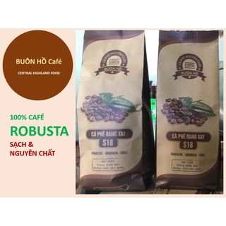 Cà phê rang mộc xay nguyên chất 500gr