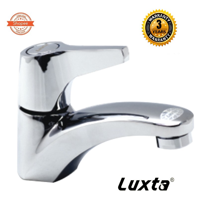 Vòi lavabo, vòi chậu rửa mặt Cao cấp tay gạt Luxta L1102V, bảo hành 03 năm