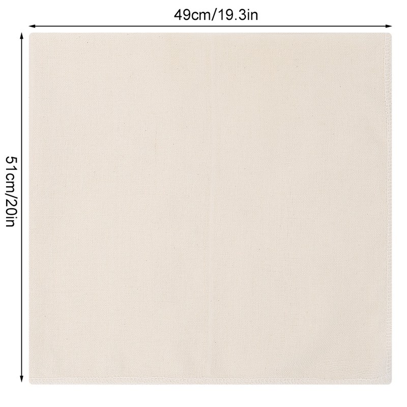 Set 4 tấm vải Cotton vuông 50x50 cm lọc phô mai tiện dụng