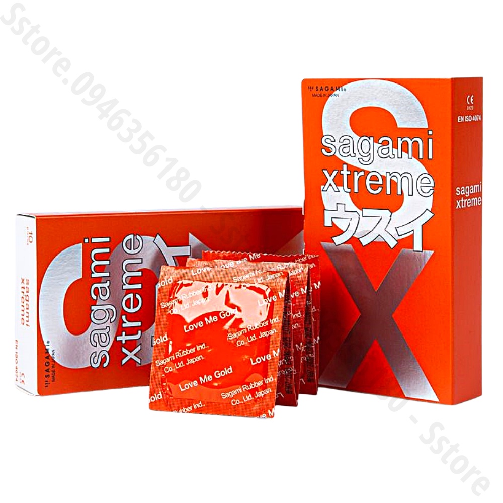 Bao Cao Su Sagami Orange – BCS Mỏng Kéo Dài Thời Gian - Kiểu Truyền Thống - Hộp 10 chiếc