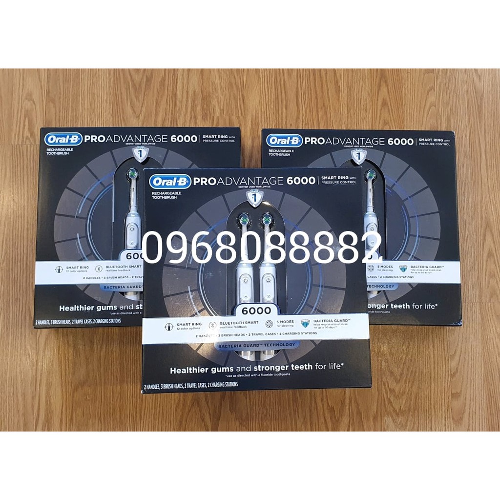 [CHÍNH HÃNG] Bàn chải điện Oral B Smart - có bluetooth - Hàng Mỹ