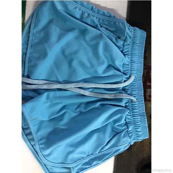 Quần Short Nữ Lưng Cao Ống Rộng Màu Trơn