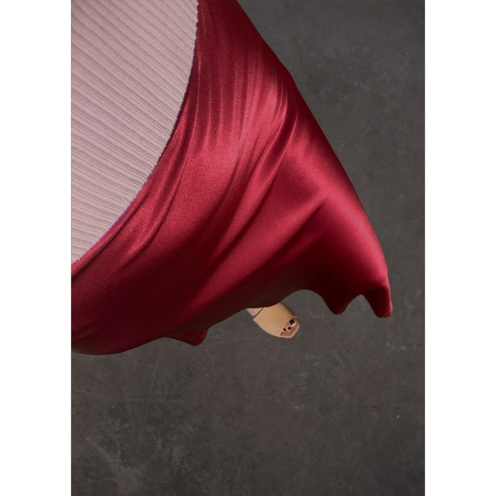 CHÂN VÁY LỤA CHỮ A MIDI | BigBuy360 - bigbuy360.vn