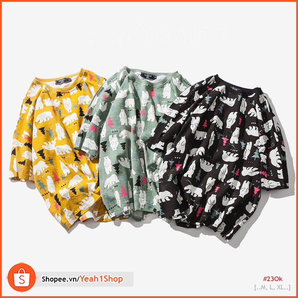 [Yeah1Shop]- Áo thun gấu trắng (M,L,XL)