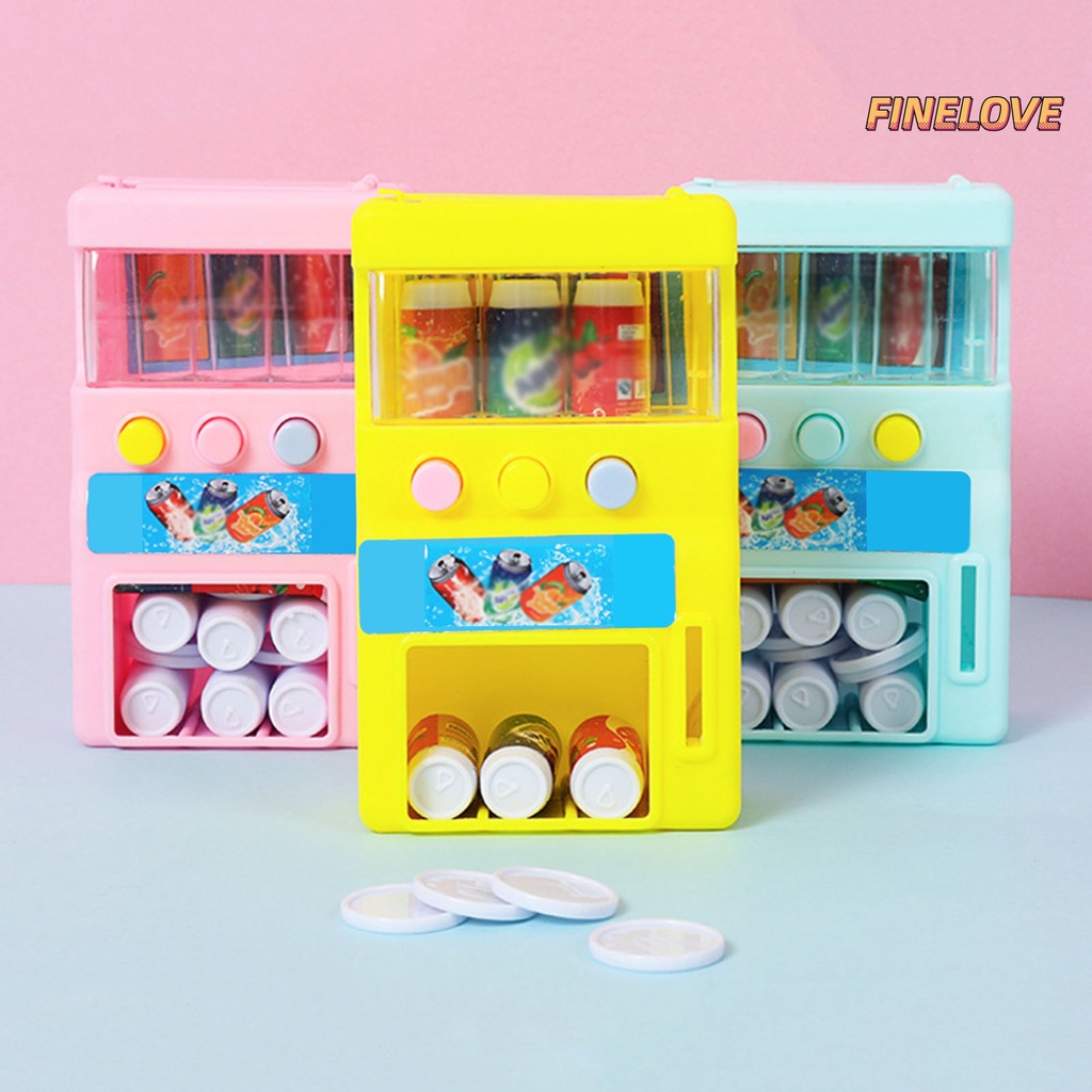 Bộ Đồ Chơi Máy Vending Machine Kèm Đồng Xu Giáo Dục Sớm Cho Bé