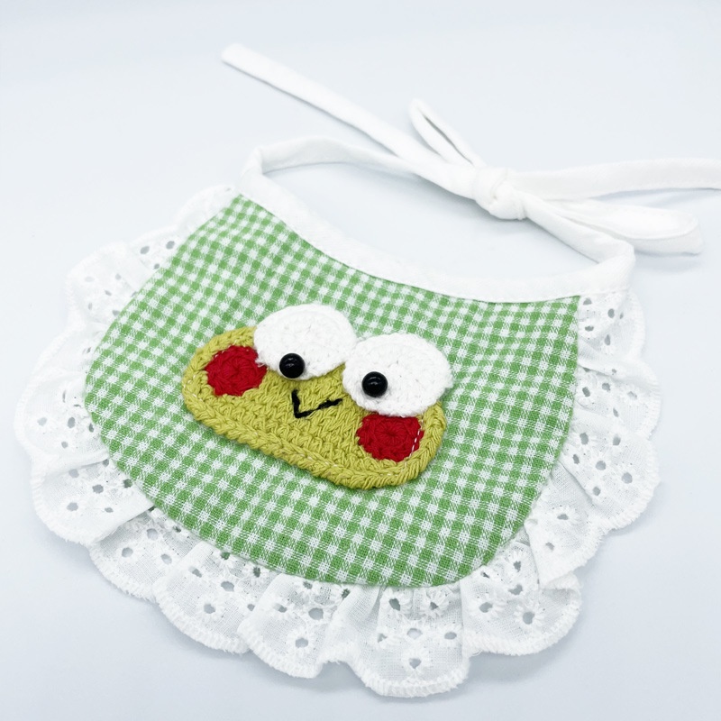 Khăn Choàng Cổ Mềm Mại Thêu Họa Tiết Hoạt Hình Dễ Thương Có Thể Điều Chỉnh Cho Thú Cưng